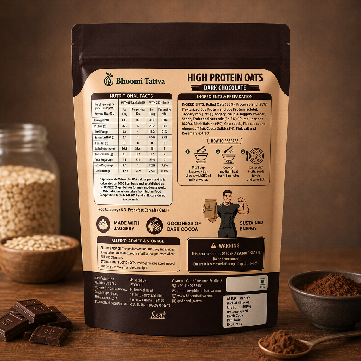 Back — Nutrition Label