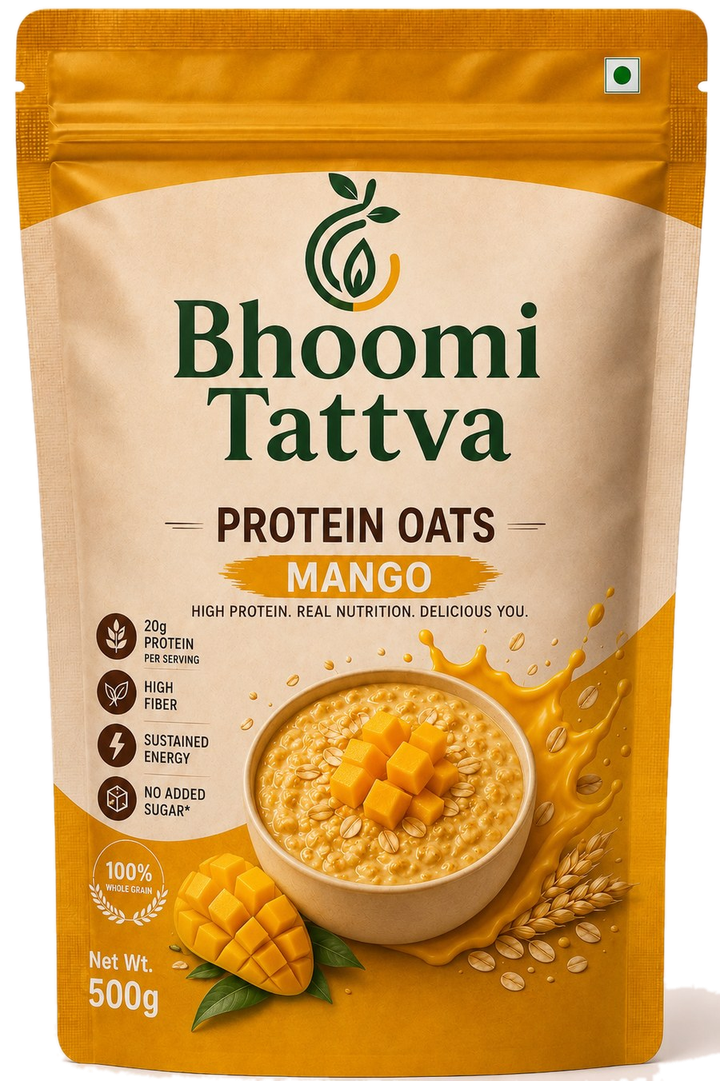 Bhoomi Tattva Mango Protein Oats